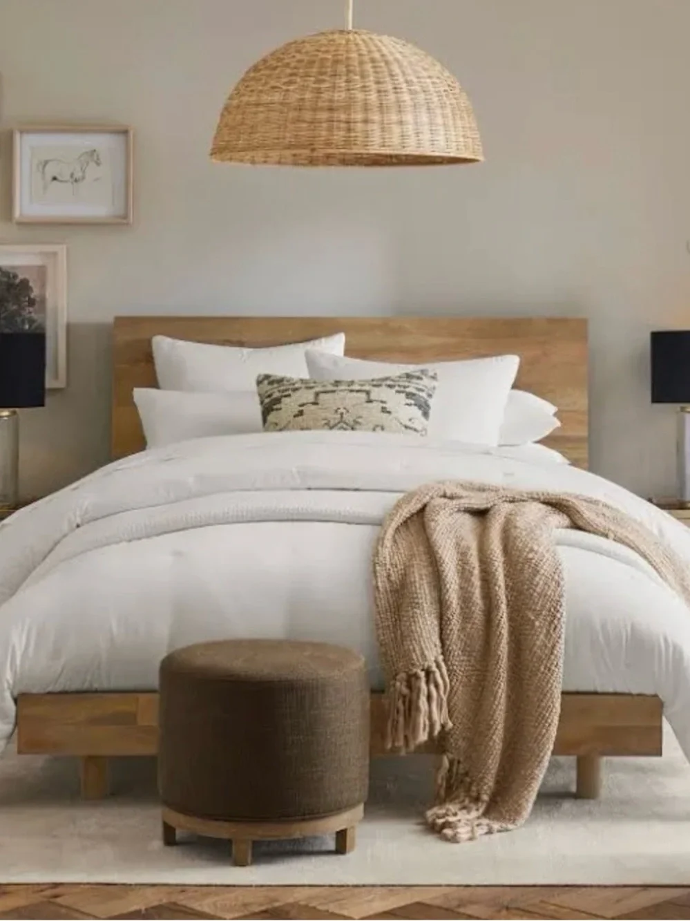 Pottery Barn metallic thread throw